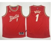 youth nba chicago bulls #1 rose red[2015 Christmas edition]