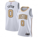 Men's Boston Celtics #0 Jayson Tatum White 2025-26 City Edition Swingman Stitched Basketball Jersey Men's Boston Celtics #0 Jayson Tatum White 2025-26 City Edition Swingman Stitched Basketball Jersey