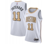 Men's Boston Celtics #11 Payton Pritchard White 2025-26 City Edition Swingman Stitched Basketball Jersey Men's Boston Celtics #11 Payton Pritchard White 2025-26 City Edition Swingman Stitched Basketball Jersey