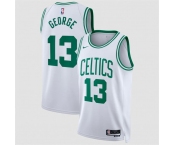 Men's Boston Celtics #13 Paul George White 2026 Association Edition Stitched Basketball Jersey Men's Boston Celtics #13 Paul George White 2026 Association Edition Stitched Basketball Jersey