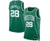 Men's Boston Celtics #28 Hugo González Kelly Green 2024 Draft Icon Edition Stitched Basketball Jersey