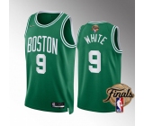 Men's Boston Celtics #9 Derrick White Green 2022 Finals Stitched Jersey