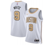 Men's Boston Celtics #9 Derrick White White 2025-26 City Edition Swingman Stitched Basketball Jersey Men's Boston Celtics #9 Derrick White White 2025-26 City Edition Swingman Stitched Basketball Jersey