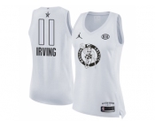 Women Nike Boston Celtics #11 Kyrie Irving White NBA Jordan Swingman 2018 All-Star Game Jersey