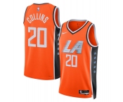 Men's Los Angeles Clippers #20 John Collins Orange 2025-26 City Edition Swingman Stitched Jersey Men's Los Angeles Clippers #20 John Collins Orange 2025-26 City Edition Swingman Stitched Jersey