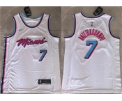 Men's Miami Heat #7 Giannis Antetokounmpo White 2026 Stitched Basketball Jersey Men's Miami Heat #7 Giannis Antetokounmpo White 2026 Stitched Basketball Jersey