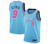 Women's Miami Heat #9 Kelly Olynyk Swingman Blue Basketball Jersey - 2019-20 City Edition