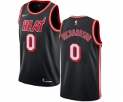 Women's Nike Miami Heat #0 Josh Richardson Swingman Black Black Fashion Hardwood Classics NBA Jersey