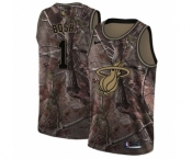 Women's Nike Miami Heat #1 Chris Bosh Swingman Camo Realtree Collection NBA Jersey