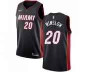 Women's Nike Miami Heat #20 Justise Winslow Swingman Black Road NBA Jersey - Icon Edition