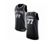 Men's San Antonio Spurs #77 DeMarre Carroll Authentic Black Basketball Jersey - Icon Edition