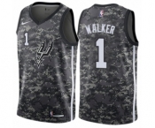 Women's Nike San Antonio Spurs #1 Lonnie Walker Swingman Camo NBA Jersey - City Edition