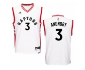 Men Adidas Toronto Raptors #3 OG Anunoby Swingman White Home NBA Jersey