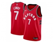Men Nike Toronto Raptors #7 Kyle Lowry Red Stitched NBA Swingman Jersey