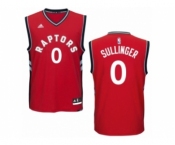 Men's Adidas Toronto Raptors #0 Jared Sullinger Swingman Red Road NBA Jersey