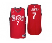 Men's Adidas Toronto Raptors #7 Kyle Lowry Authentic Red Chinese New Year NBA Jersey