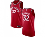 Men's Nike Toronto Raptors #32 KJ McDaniels Authentic Red Road NBA Jersey - Icon Edition