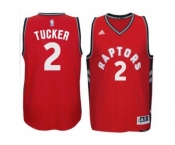 Men's Toronto Raptors #2 P. J. Tucker adidas Red Player Swingman Road Jersey