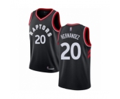 Men's Toronto Raptors #20 Dewan Hernandez Authentic Black Basketball Jersey Statement Edition