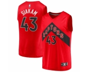 Men's Toronto Raptors #43 Pascal Siakam Fanatics Branded Red 2020-21 Fast Break Replica Player Jersey