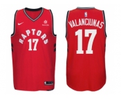 Nike NBA Toronto Raptors #17 Jonas Valanciunas Jersey 2017-18 New Season Red Jersey
