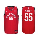 Nike NBA Toronto Raptors #55 Delon Wright Jersey 2017-18 New Season Red Jersey