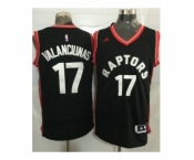 Toronto Raptors #17 Jonas Valanciunas Black Stitched NBA Jersey