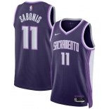 Men's Sacramento Kings #11 Domantas Sabonis Purple 2025-26 City Edition Swingman Stitched Jersey Men's Sacramento Kings #11 Domantas Sabonis Purple 2025-26 City Edition Swingman Stitched Jersey