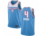Women's Nike Sacramento Kings #4 Chris Webber Swingman Blue NBA Jersey - 2018-19 City Edition
