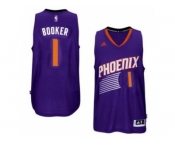 Men's Phoenix Suns #1 Devin Booker adidas Purple Swingman Road Jersey