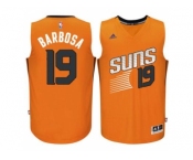 Men's Phoenix Suns #19 Leandro Barbosa adidas Orange Swingman Alternate Jersey