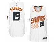 Men's Phoenix Suns #19 Leandro Barbosa adidas White Swingman Home Jersey