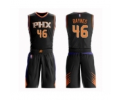 Men's Phoenix Suns #46 Aron Baynes Swingman Black Basketball Suit Jersey - Statement Edition