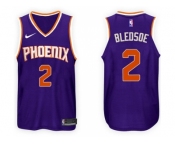 Nike NBA Phoenix Suns #2 Eric Bledsoe Jersey 2017-18 New Season Purple Jersey