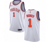 Women's Nike Phoenix Suns #1 Devin Booker Swingman NBA Jersey - Association Edition