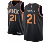 Women's Nike Phoenix Suns #21 Richaun Holmes Authentic Black NBA Jersey Statement Edition