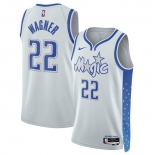 Men's Orlando Magic #22 Franz Wagner Silver 2025-26 City Edition Stitched Basketball Jersey Men's Orlando Magic #22 Franz Wagner Silver 2025-26 City Edition Stitched Basketball Jersey