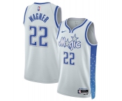Men's Orlando Magic #22 Franz Wagner Silver 2025-26 City Edition Stitched Basketball Jersey Men's Orlando Magic #22 Franz Wagner Silver 2025-26 City Edition Stitched Basketball Jersey