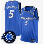 Men's Orlando Magic #5 Paolo Banchero Royal 2025 New Generation of Magic Stitched Basketball Jersey