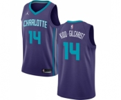 Women's Nike Jordan Charlotte Hornets #14 Michael Kidd-Gilchrist Swingman Purple NBA Jersey Statement Edition