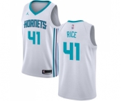 Women's Nike Jordan Charlotte Hornets #41 Glen Rice Authentic White NBA Jersey - Association Edition