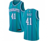 Women's Nike Jordan Charlotte Hornets #41 Glen Rice Swingman Aqua Hardwood Classics NBA Jersey