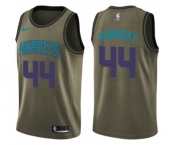 Youth Nike Charlotte Hornets #44 Frank Kaminsky Swingman Green Salute to Service NBA Jersey