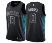 Youth Nike Jordan Charlotte Hornets #0 Miles Bridges Swingman Black NBA Jersey - City Edition