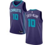Youth Nike Jordan Charlotte Hornets #10 Michael Carter-Williams Swingman Purple NBA Jersey Statement Edition