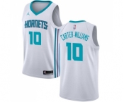 Youth Nike Jordan Charlotte Hornets #10 Michael Carter-Williams Swingman White NBA Jersey - Association Edition