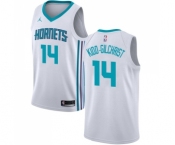 Youth Nike Jordan Charlotte Hornets #14 Michael Kidd-Gilchrist Swingman White NBA Jersey - Association Edition