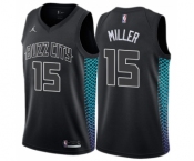 Youth Nike Jordan Charlotte Hornets #15 Percy Miller Swingman Black NBA Jersey - City Edition