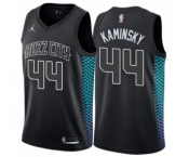 Youth Nike Jordan Charlotte Hornets #44 Frank Kaminsky Swingman Black NBA Jersey - City Edition