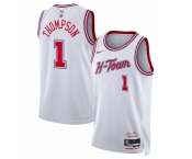 Men's Houston Rockets #1 Amen Thompson White 2025-26 City Edition Stitched Jersey Men's Houston Rockets #1 Amen Thompson White 2025-26 City Edition Stitched Jersey